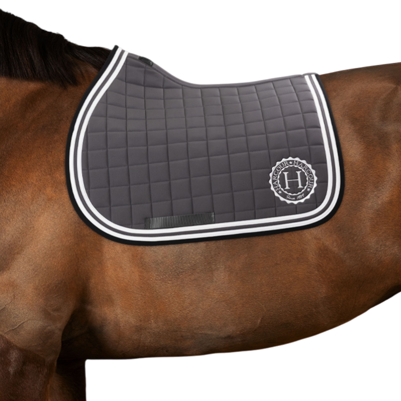 Harcour - Tapis de selle Soft ardoise | - Ohlala