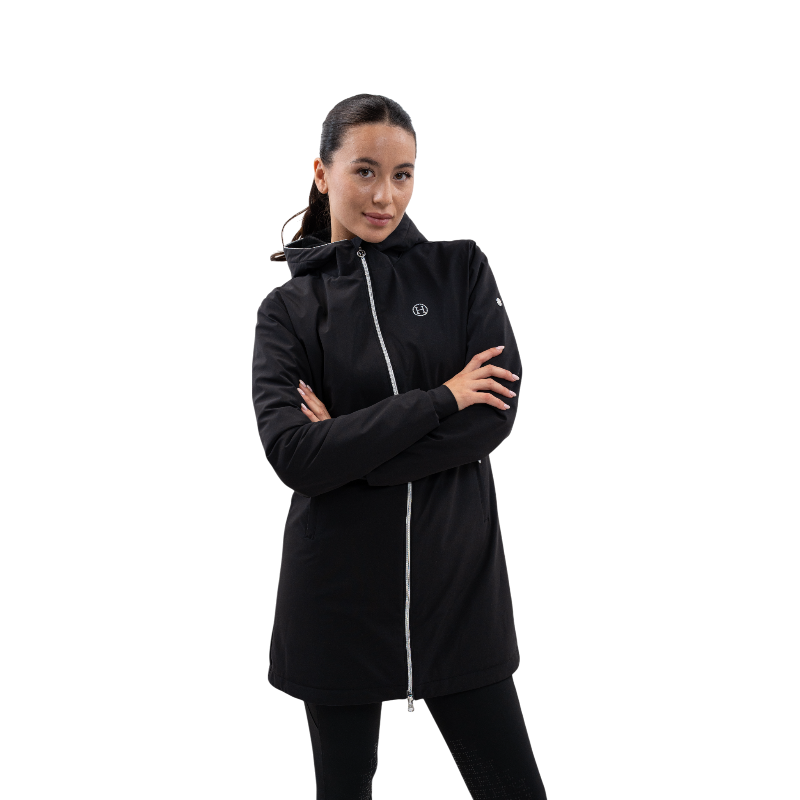 Harcour - Veste longue femme Abby noir | - Ohlala