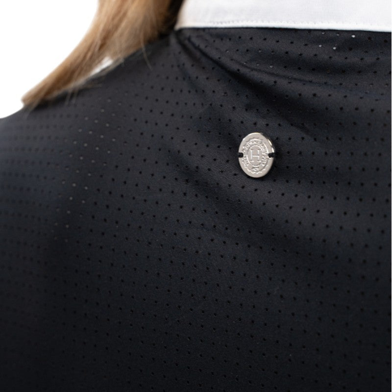 Harcour - Polo de concours manches longues femme Coco noir | - Ohlala