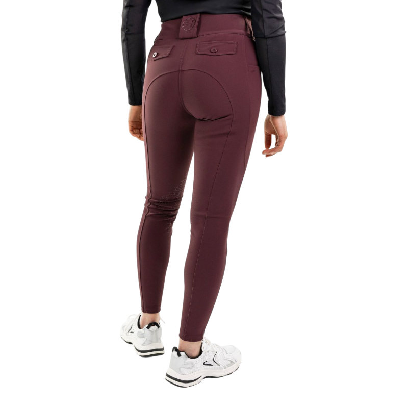 Harcour - Pantalon d'équitation femme Luce aubergine | - Ohlala