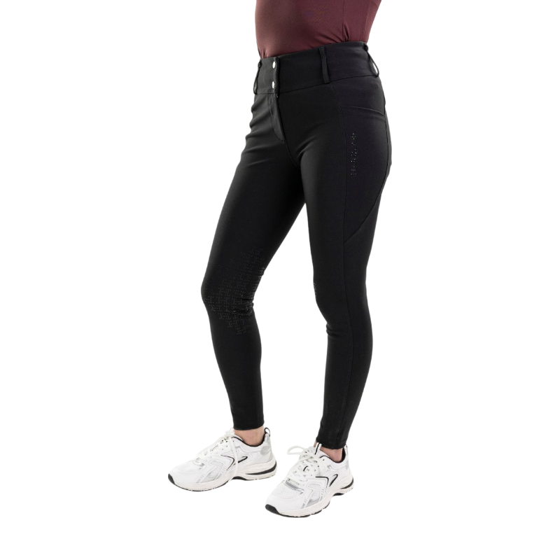 Harcour - Pantalon d'équitation femme Luce noir | - Ohlala