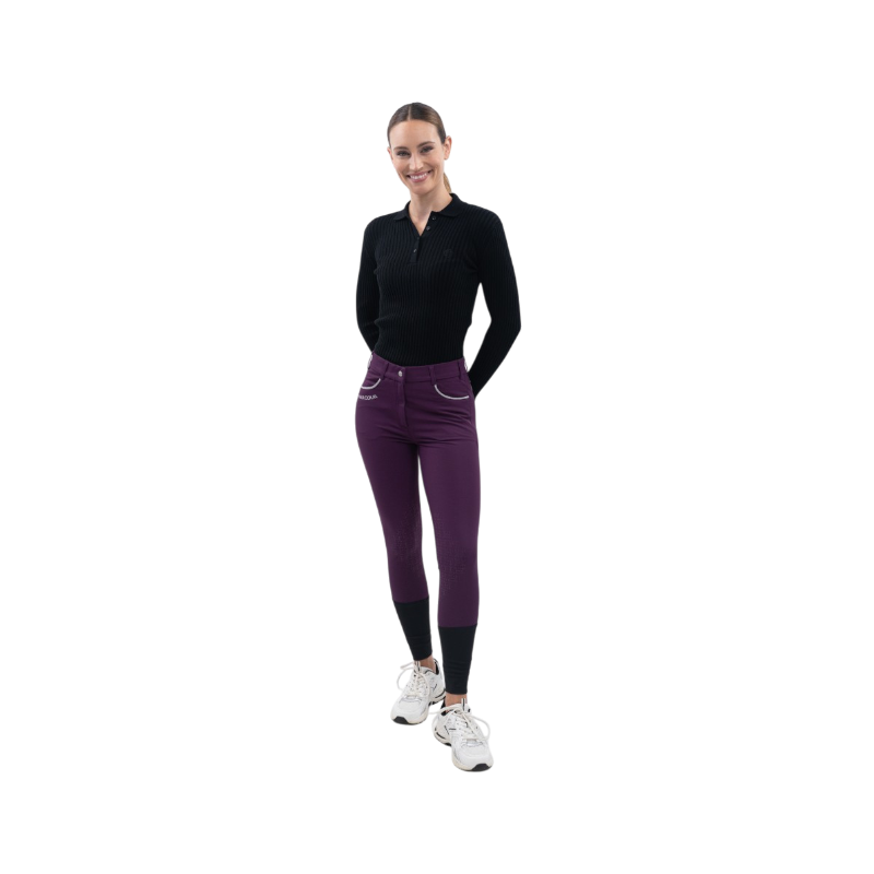Harcour - Pantalon d'équitation femme Jaltika figue | - Ohlala