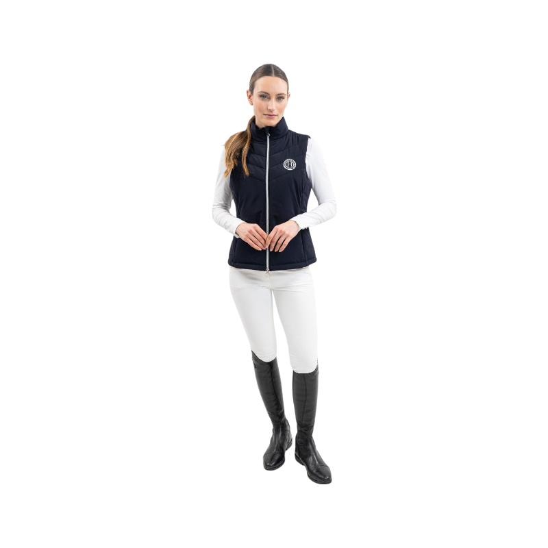 Harcour - Veste sans manches femme Pola marine/ blanc | - Ohlala