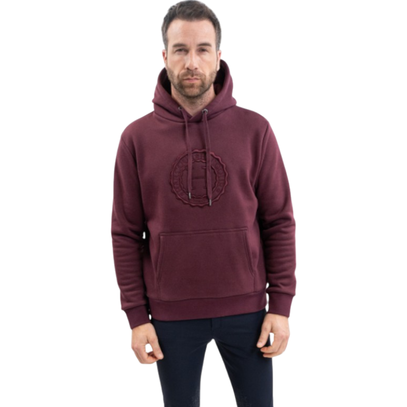 Harcour - Sweat à capuche unisexe Samy aubergine | - Ohlala