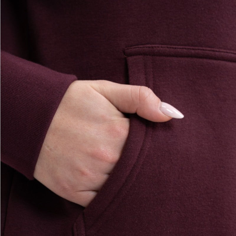 Harcour - Sweat à capuche unisexe Samy aubergine | - Ohlala