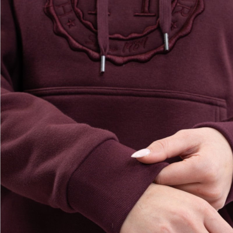 Harcour - Sweat à capuche unisexe Samy aubergine | - Ohlala