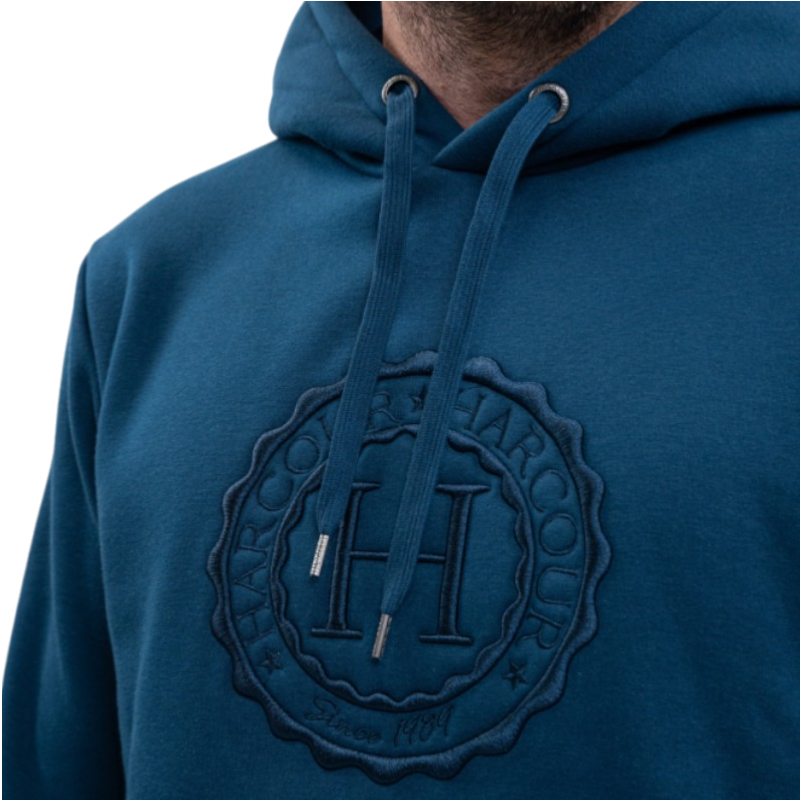 Harcour - Sweat à capuche unisexe Samy bleu lagon | - Ohlala