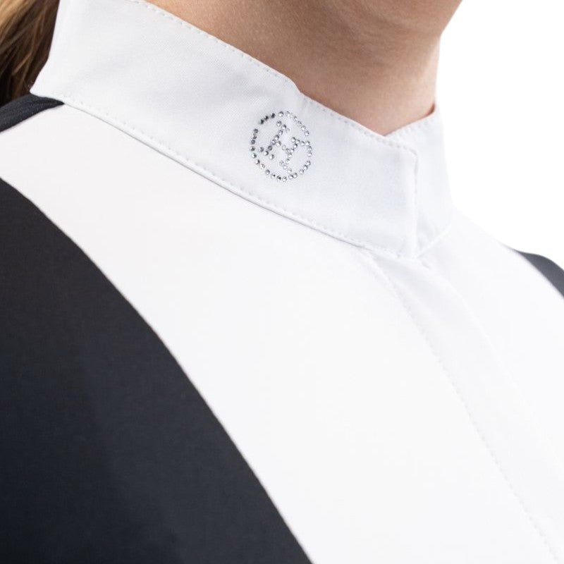 Harcour - Polo de concours manches longues femme Stella noir | - Ohlala