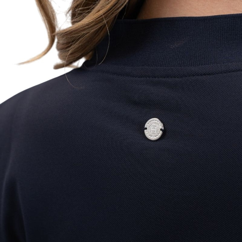 Harcour - Polo technique manches longues femme Tess marine | - Ohlala