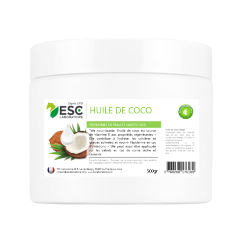 ESC Laboratoire - Huile de coco problèmes de peau et sabots secs | - Ohlala