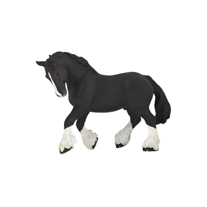 Papo - Étalon shire noir | - Ohlala