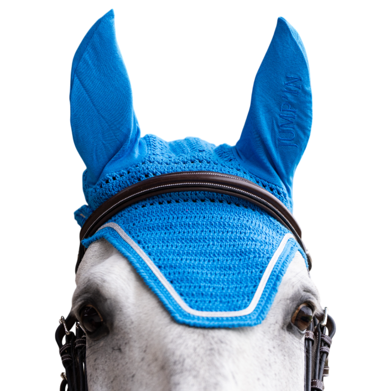 Jump'In - Bonnet pour chevaux Balthazar bleu royal/ lurex | - Ohlala