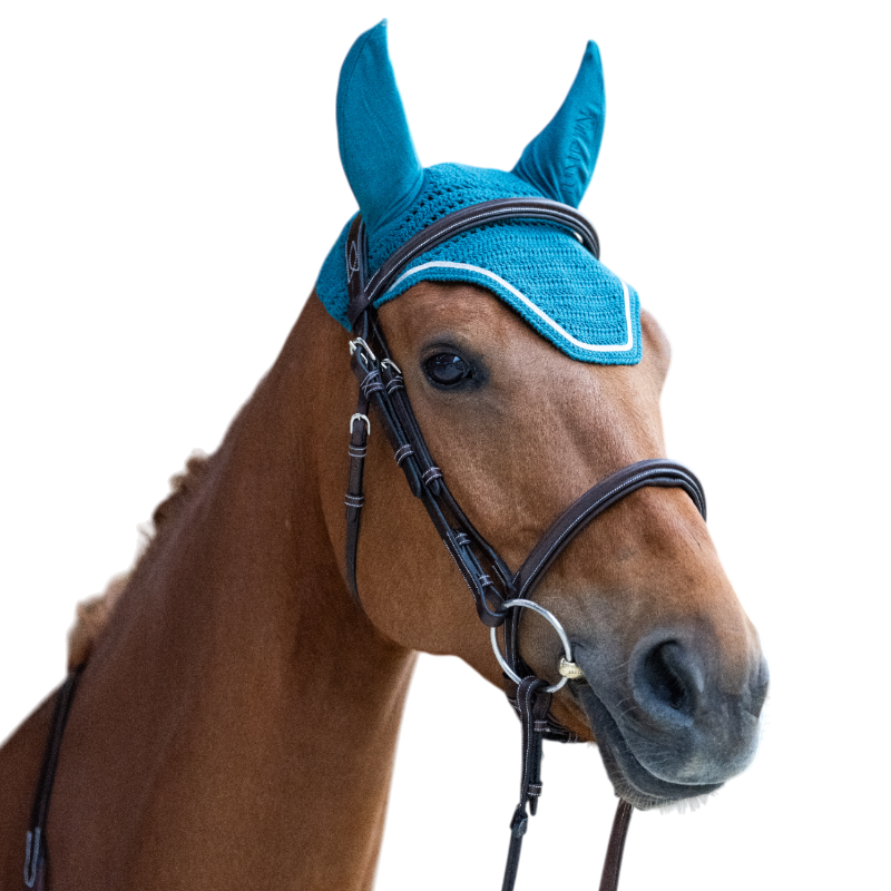 Jump'In - Bonnet pour chevaux Balthazar lagon/ lurex | - Ohlala