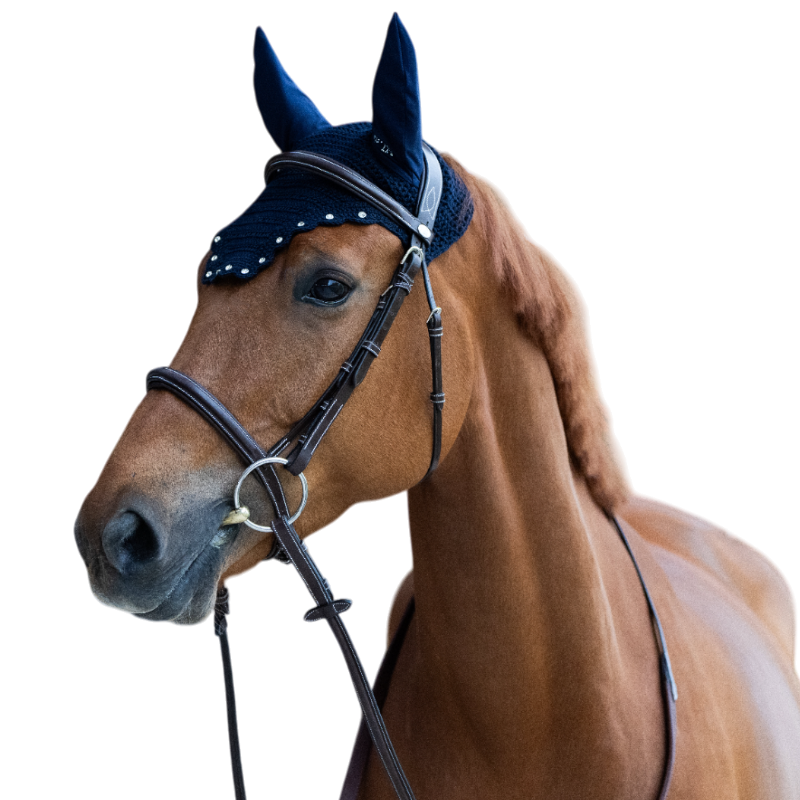 Jump'In - Bonnet pour chevaux Balthazar marine/ diamant | - Ohlala