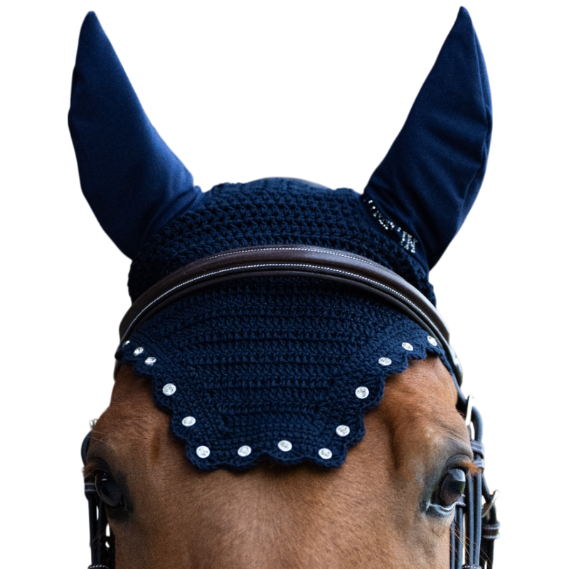 Jump'In - Bonnet pour chevaux Balthazar marine/ diamant | - Ohlala