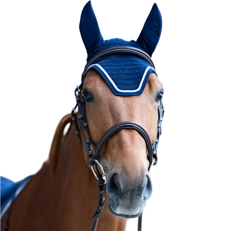 Jump'In - Bonnet pour chevaux Balthazar marine/ lurex | - Ohlala