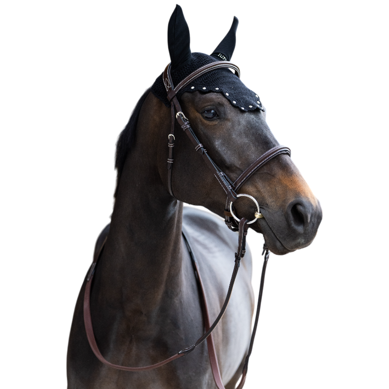 Jump'In - Bonnet pour chevaux Balthazar noir/ diamant | - Ohlala