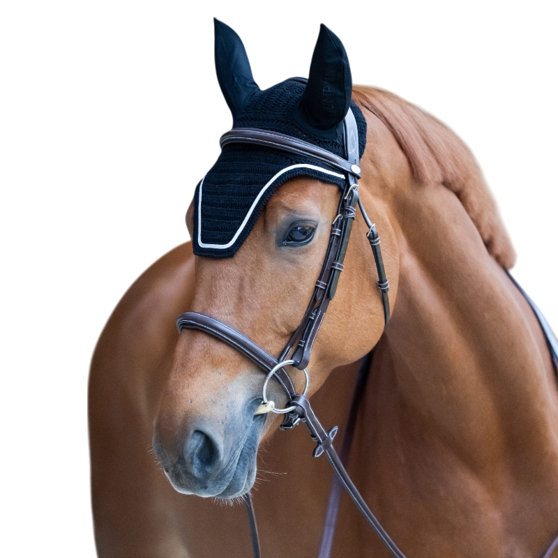 Jump'In - Bonnet pour chevaux Balthazar noir/ lurex | - Ohlala