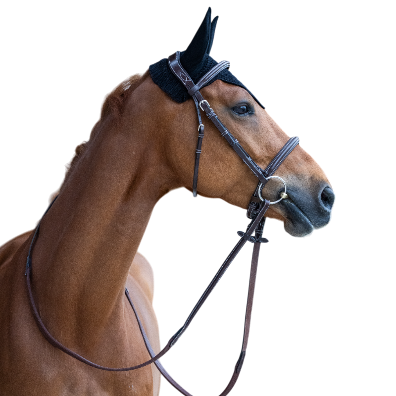 Jump'In - Bonnet pour chevaux Balthazar noir/ noir | - Ohlala