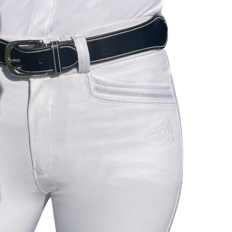 Jump'In - Pantalon d'équitation fille Luna blanc | - Ohlala