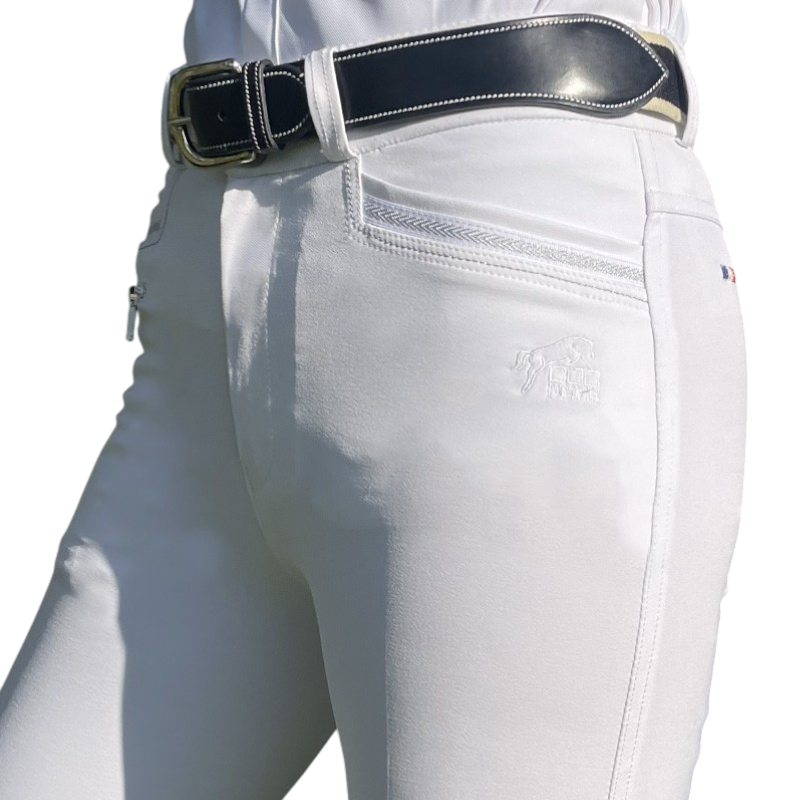 Jump'In - Pantalon d'équitation fille Luna blanc | - Ohlala