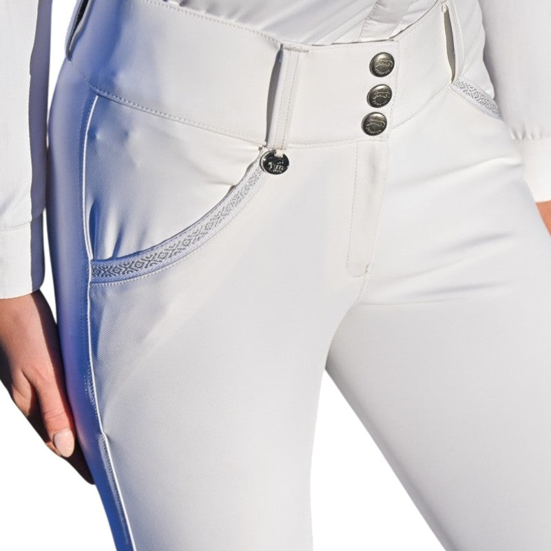 Jump'In - Pantalon d'équitation femme Sofia blanc | - Ohlala