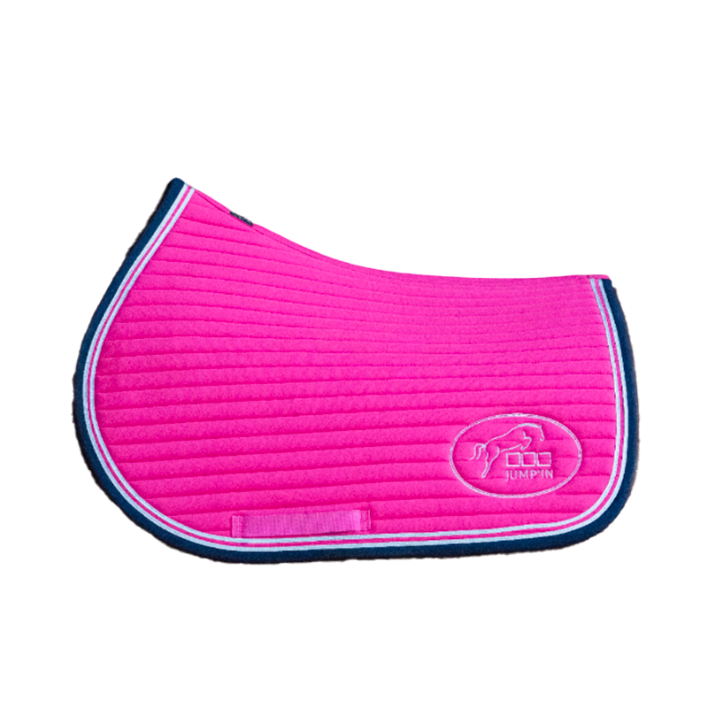 Jump'In - Tapis de selle Balthazar fuschia/ marine | - Ohlala