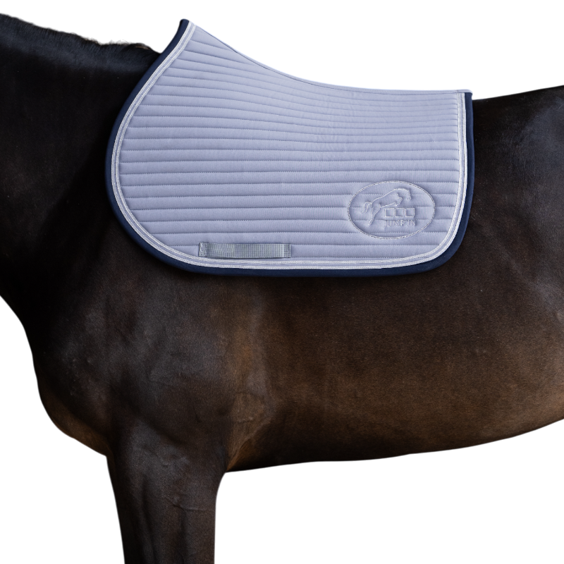 Jump'In - Tapis de selle Balthazar gris/ marine | - Ohlala