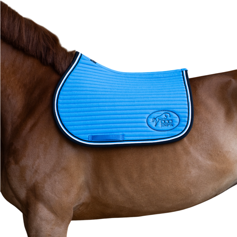 Jump'In - Tapis de selle Balthazar bleu royal/ noir | - Ohlala