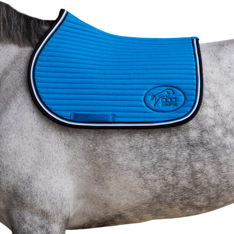 Jump'In - Tapis de selle Balthazar bleu royal/ noir | - Ohlala