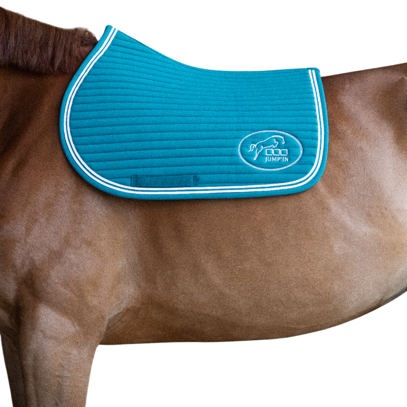 Jump'In - Tapis de selle Balthazar lagon/ blanc | - Ohlala