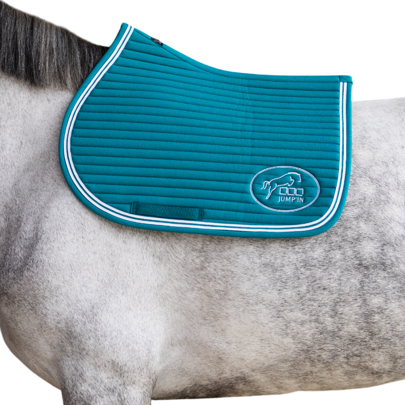 Jump'In - Tapis de selle Balthazar lagon/ blanc | - Ohlala