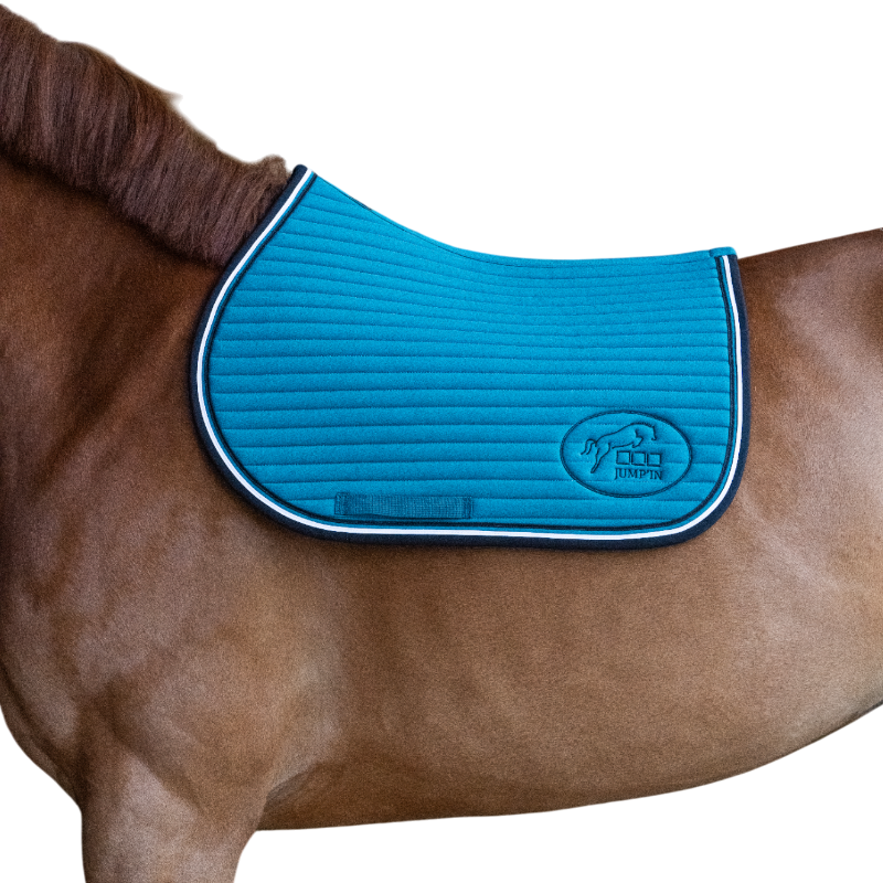 Jump'In - Tapis de selle Balthazar lagon/ noir | - Ohlala