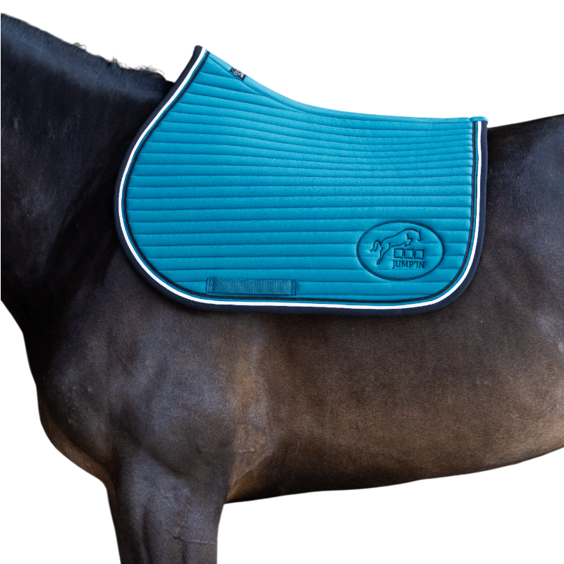 Jump'In - Tapis de selle Balthazar lagon/ noir | - Ohlala
