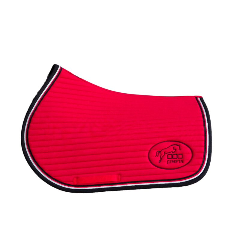 Jump'In - Tapis de selle Balthazar rouge/ noir | - Ohlala
