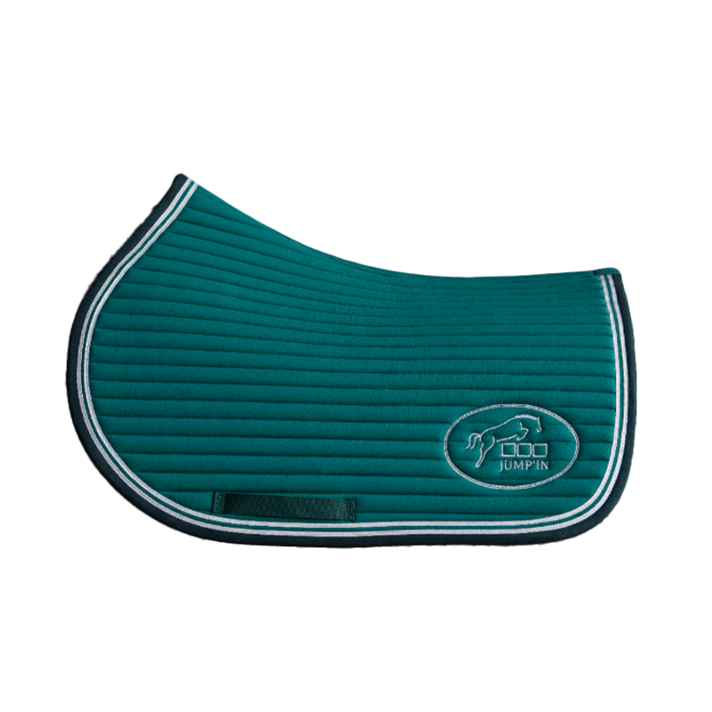 Jump'In - Tapis de selle Balthazar vert/ marine | - Ohlala