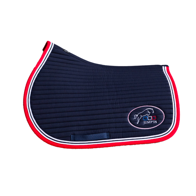 Jump'In - Tapis de selle Balthazar marine/ bleu-blanc-rouge | - Ohlala