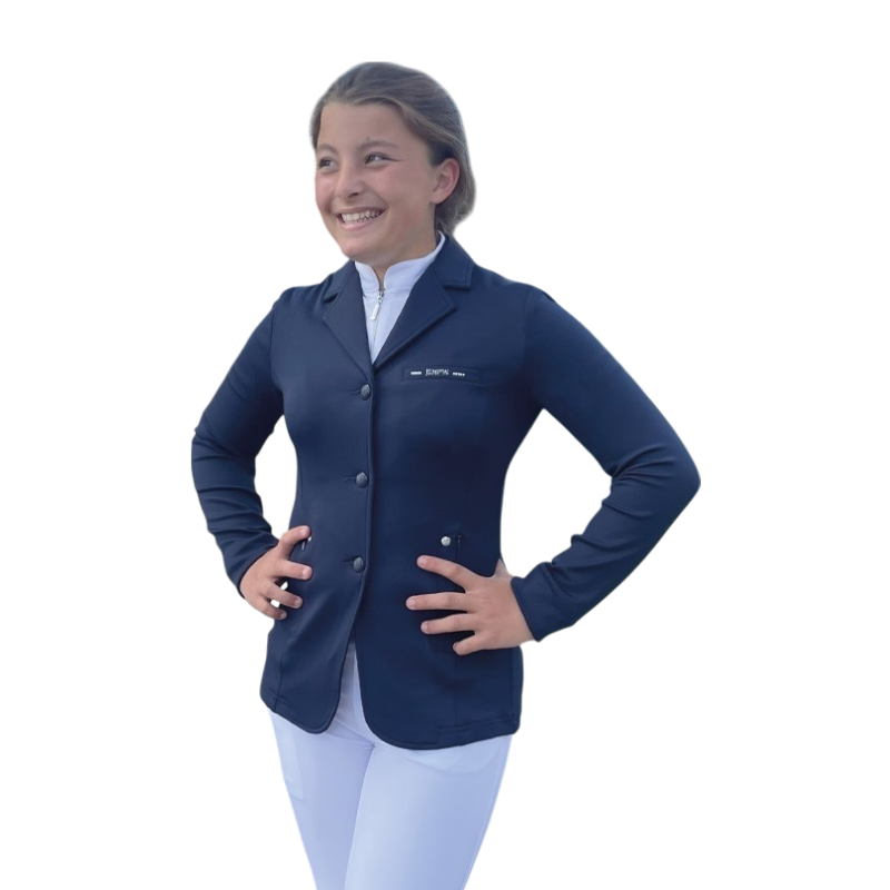 Jump'In - Veste de compétition Junior fille Charlotte marine | - Ohlala