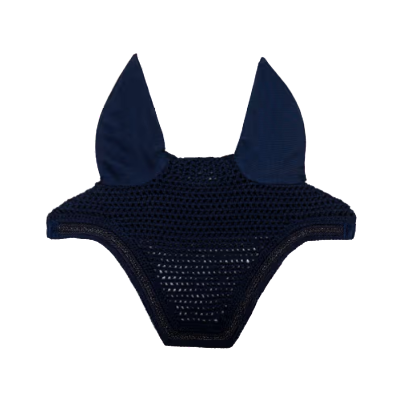 Kentucky Horsewear - Bonnet pour chevaux anti-bruits Wellington Velvet Mini Pearls marine | - Ohlala