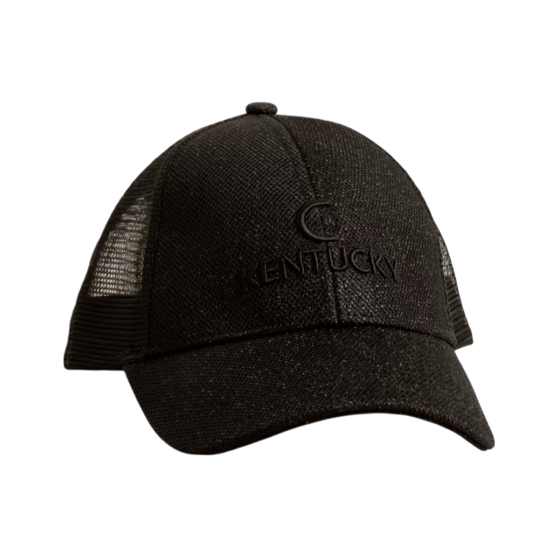 Kentucky Horsewear - Casquette Trucker Glitter noir | - Ohlala