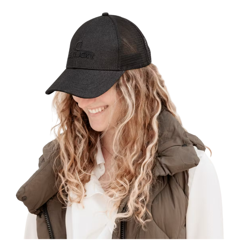 Kentucky Horsewear - Casquette Trucker Glitter noir | - Ohlala