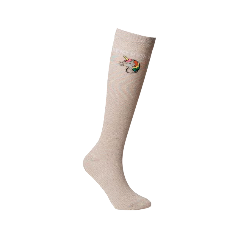 Kentucky Horsewear - Chaussettes d'équitation Pailletées Licorne blanc (x3) | - Ohlala