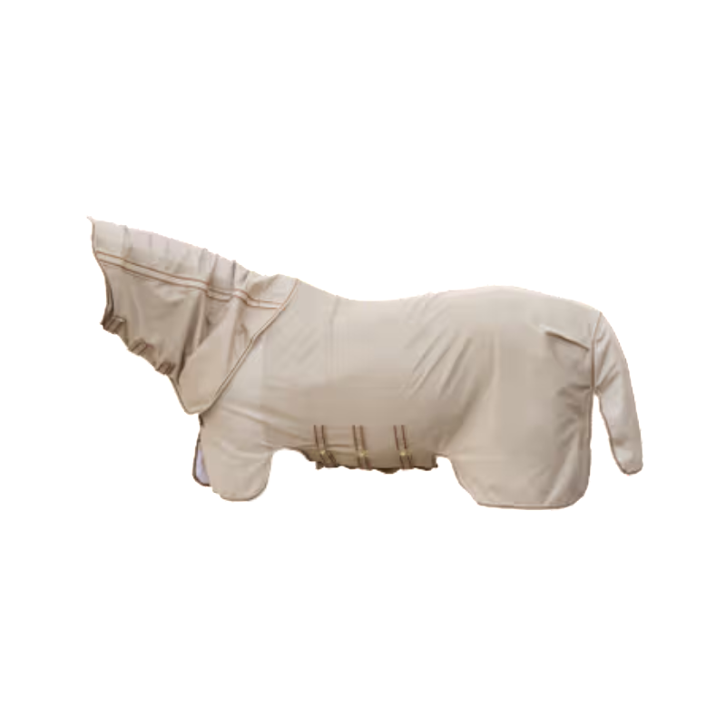 Kentucky Horsewear - Couverture anti-mouches Confort beige/ marron | - Ohlala