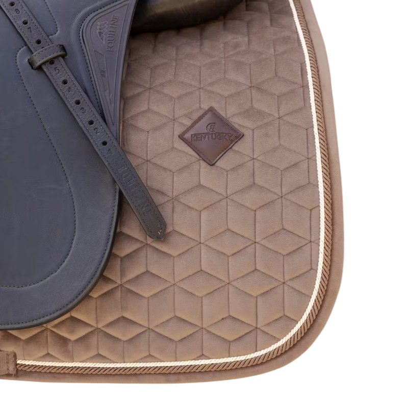 Kentucky Horsewear - Tapis de dressage Velvet beige | - Ohlala