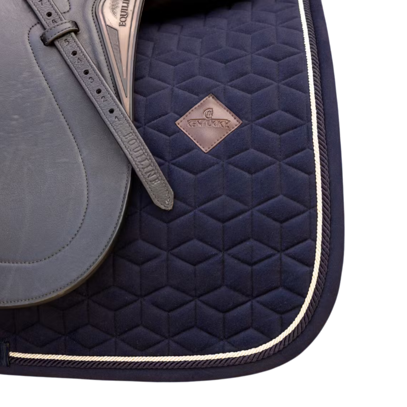 Kentucky Horsewear - Tapis de dressage Velvet dark navy | - Ohlala
