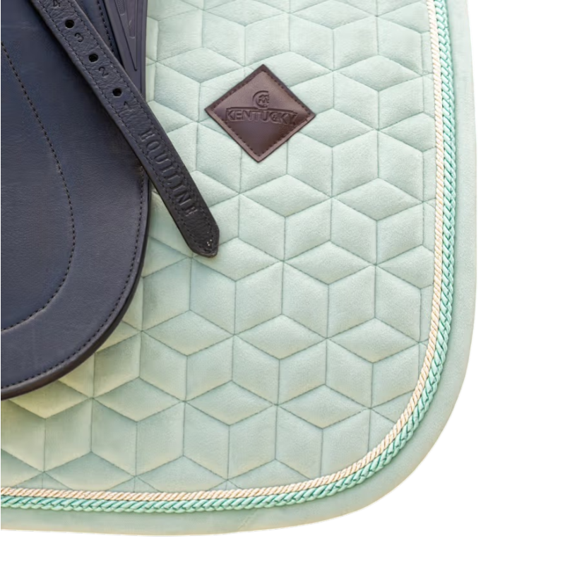 Kentucky Horsewear - Tapis de dressage Velvet mint | - Ohlala
