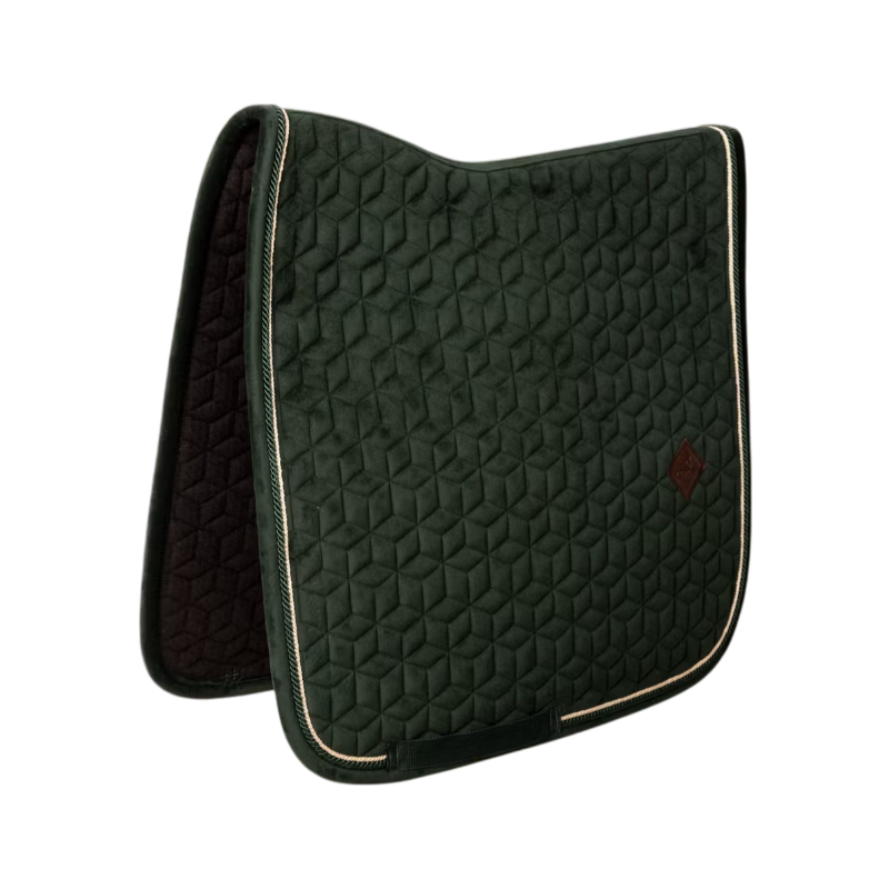 Kentucky Horsewear - Tapis de dressage Velvet pine green | - Ohlala