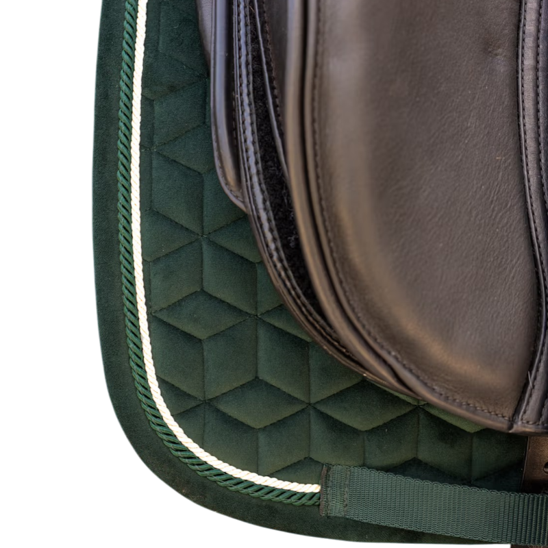 Kentucky Horsewear - Tapis de dressage Velvet pine green | - Ohlala