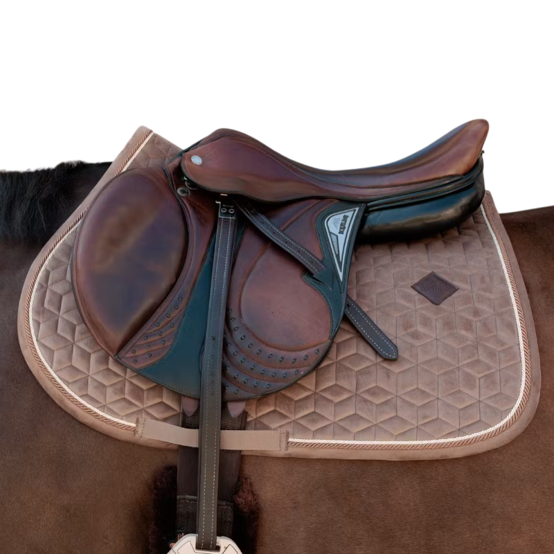 Kentucky Horsewear - Tapis de selle Velvet beige | - Ohlala