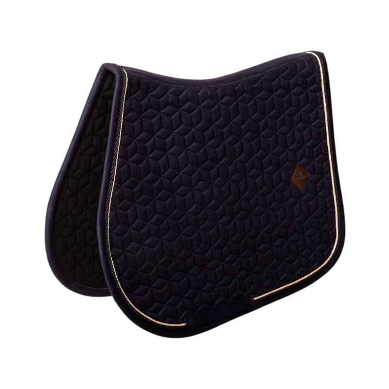 Kentucky Horsewear - Tapis de selle Velvet dark navy | - Ohlala